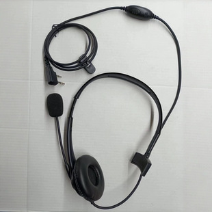 Walkie-talkie headset unilateral small head wearing imitation original belt microphone for k-mouth universal