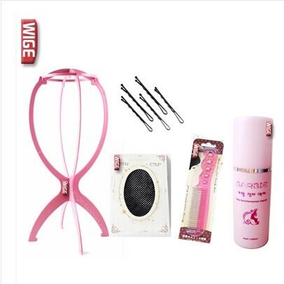 假发配用 发网 假发护理5套件 钢梳 支架 发夹 厂家批发