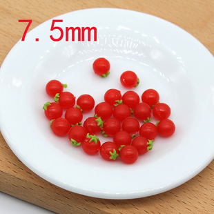 Doll House Dollhouse mini simulation Tomato Tomato Cherry tomatoes vegetable model diy earrings accessories