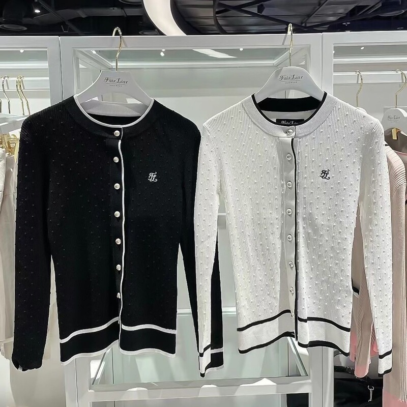 Autumn and Winter Golf Women's Long-Sleeved Sweaters, Knitted Cardigans, Warm, Comfortable, Stretchy, High-End, Fashionable and Versatile Clothing Autumn and Winter Golf Women's Long-Sleeved Sweaters, Knitted Cardigans, Warm, Comfortable, Stretchy, High-End, Fashionable and Versatile Clothing