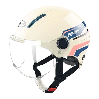 female safety helmet male and — Motosiklet kaskı (dəbilqə)
