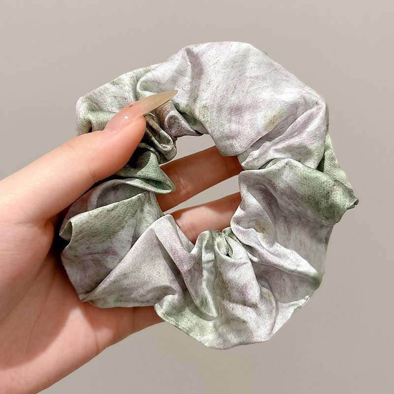 Primavera y verano, fresco, enrejado floral, diadema de intestino grueso, sentido avanzado femenino, bola dulce, cuerda para el cabello, tocado grande