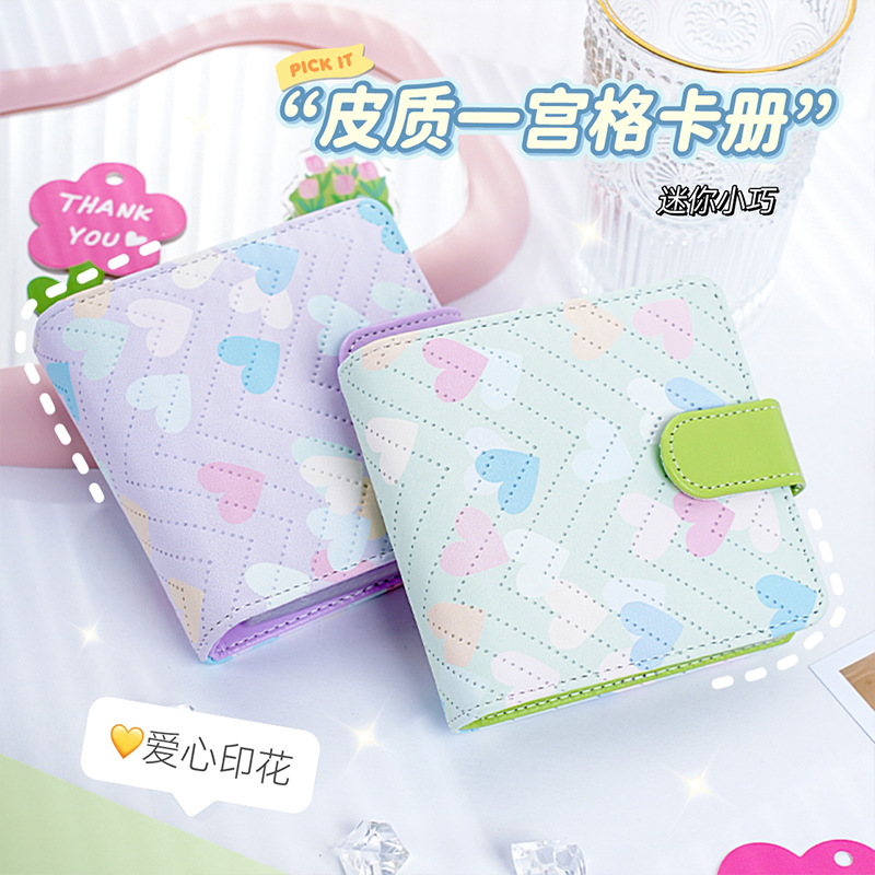 Wewu Love Fudge Candy One Palace Geca Book Little Fresh Little Card Star Polaroid Book de almacenamiento Mini álbum de mascotas