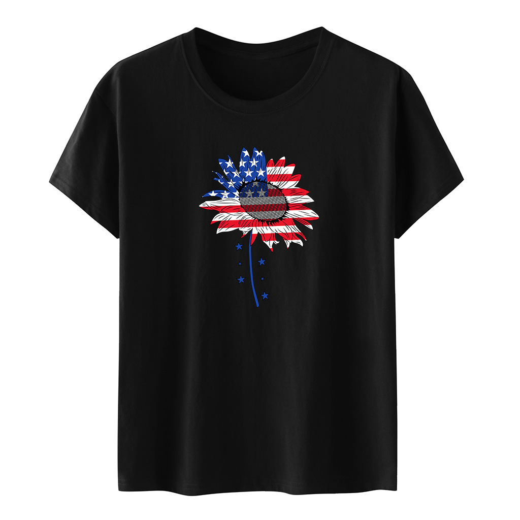 Summer short sleeve T-shirt solar-powered