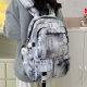 New Chinese Style National Style Transparent Schoolbag Women's Large Capacity Backpack Junior High School Girls Senior high school Students Leisure Computer Backpack