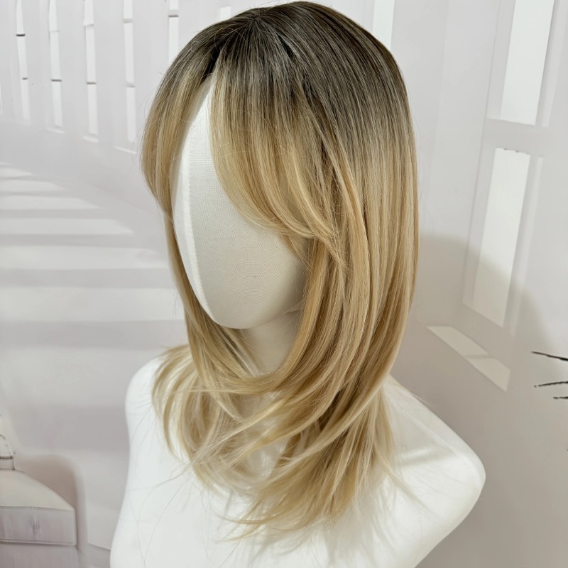 クロスボーダーホットセール 13*6 大面積レースウィッグ中間分割ブラックブラウンロングストレートヘアファッションフルヘアスタイルウィッグ|undefined