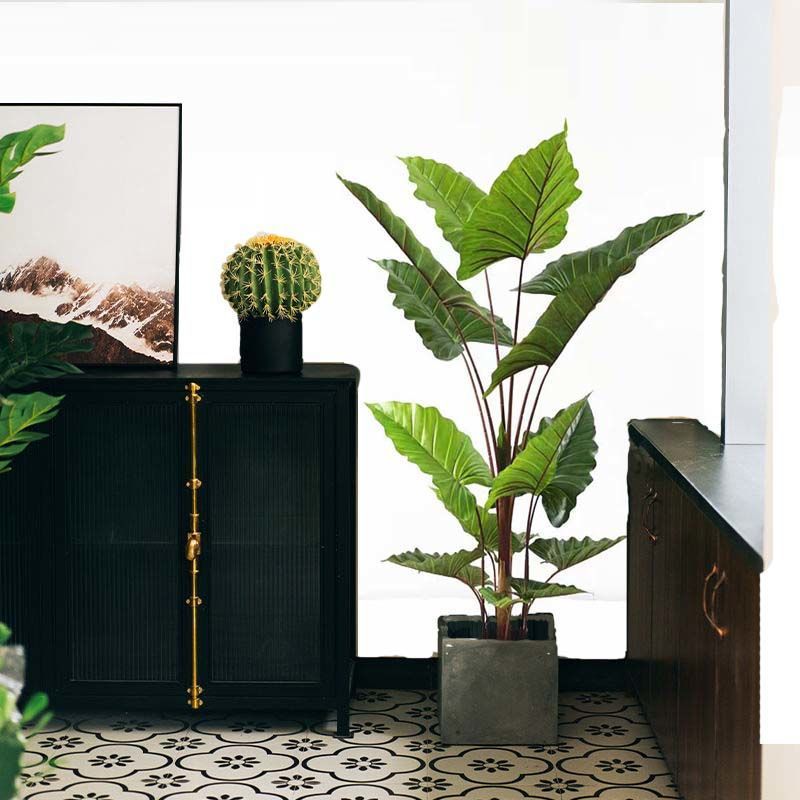 北欧仿真植物龟背竹假树盆栽室内落地摆放装饰旅人蕉绿植盆景葵树