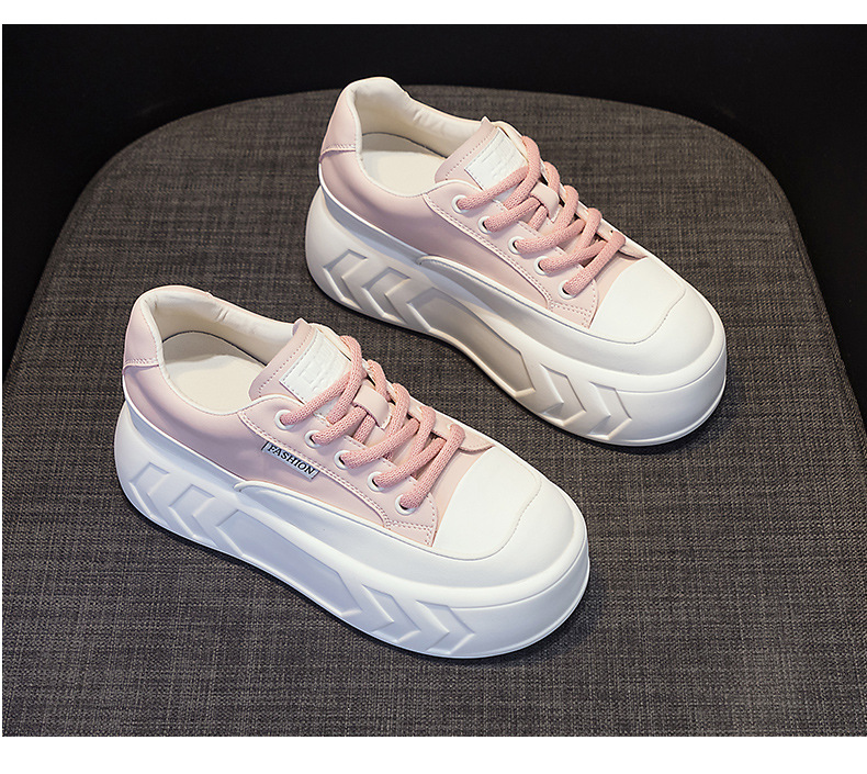 Giày sneaker nữ đế dày tăng chiều cao da bò mùa xuân 2025 — M2315 Màu mơ, M2315 màu trắng, M2315-1 mặt lưới màu trắng, M2315-1 mặt lưới màu hồng chi tiết 31