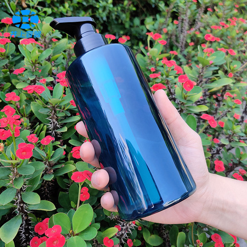 300ml lotion bottle PET high-end cosmetics set sub-bottle 500ml high-end hotel shampoo bottle