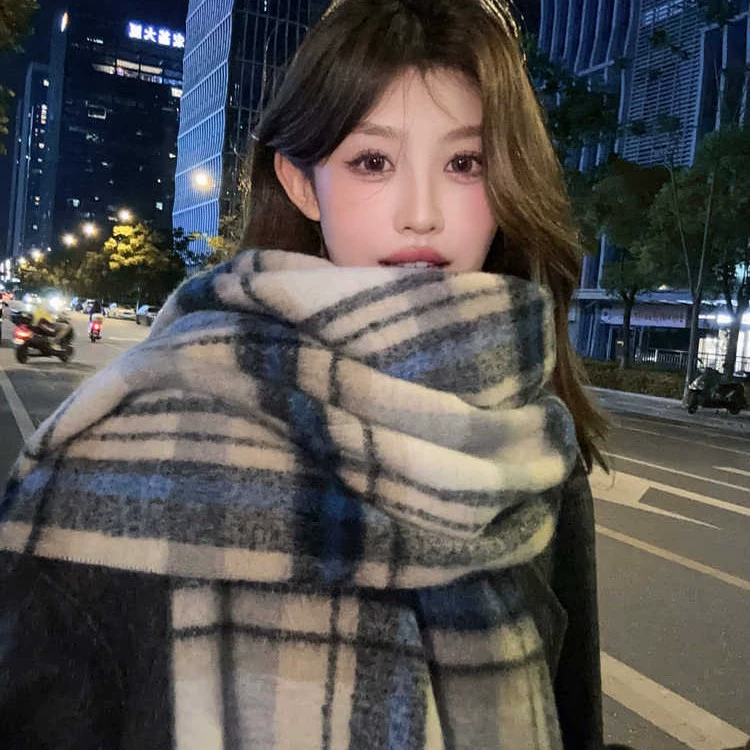 Classic retro winter universal keep warm scarf, Korean style