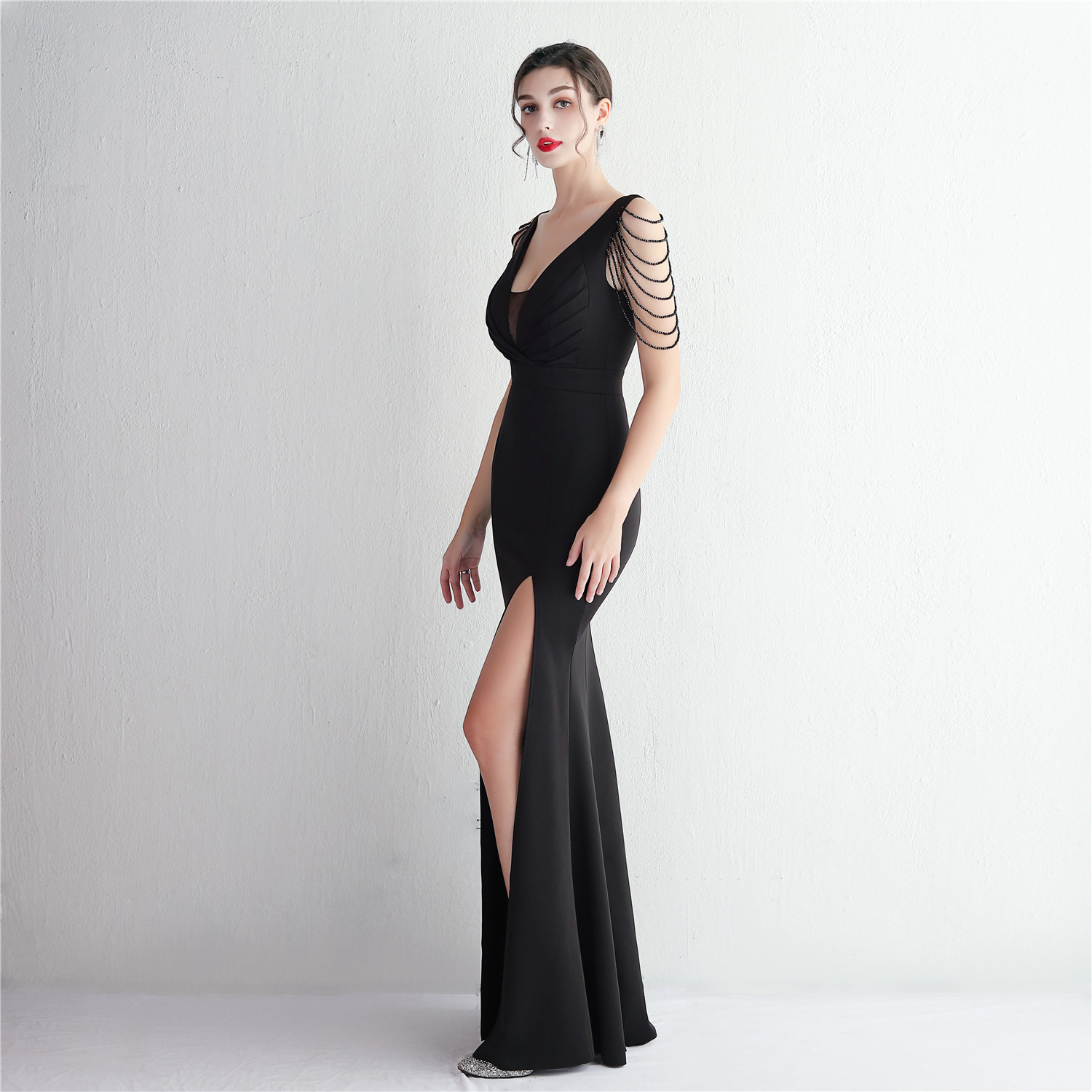 D9393 1530K VÁY ĐẦM LIỀN THÂN DỰ TIỆC NỮ YIEOUBA DÁNG ÔM BODY GỢI CẢM SEXY THỜI TRANG NỮ G04 SẢN PHẨM MỚI