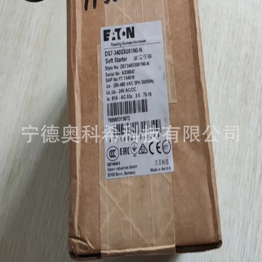 伊顿EATON软启动器 DS7-340SX081N0-N 议价