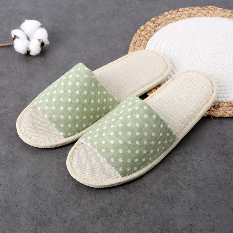 スターホテル、B&B、リゾートの客室用使い捨てスリッパ、リネン製厚手滑り止め、夏用特別仕様|undefined