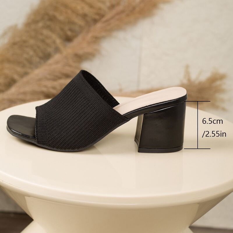 New Style 2024 Chinese-Style Silent Slip-On Square-Toe Slippers for Women, Suitable for Home Use New Style 2024 Chinese-Style Silent Slip-On Square-Toe Slippers for Women, Suitable for Home Use