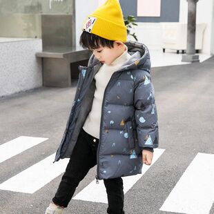 2025 New Boys and Girls down Jacket Mid-Length Baby Kidsren's Baby Kidsren's Thickeneded Colorful Kidsren's Jacket