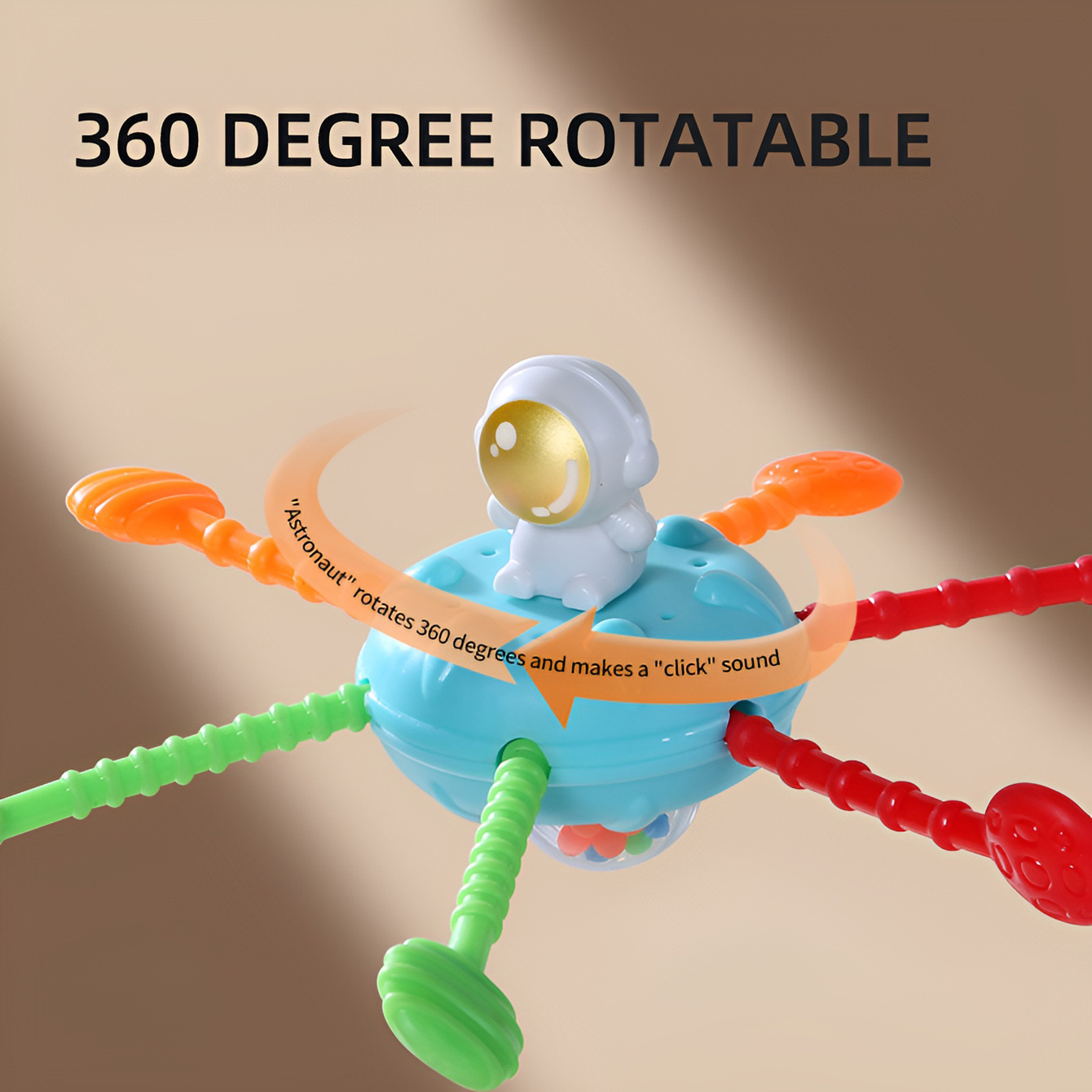 Cross-border best-selling baby finger pull-pull fun toy for baby's grasping and training, durable and shockproof, space-themed pull-pull toy for street vendors.