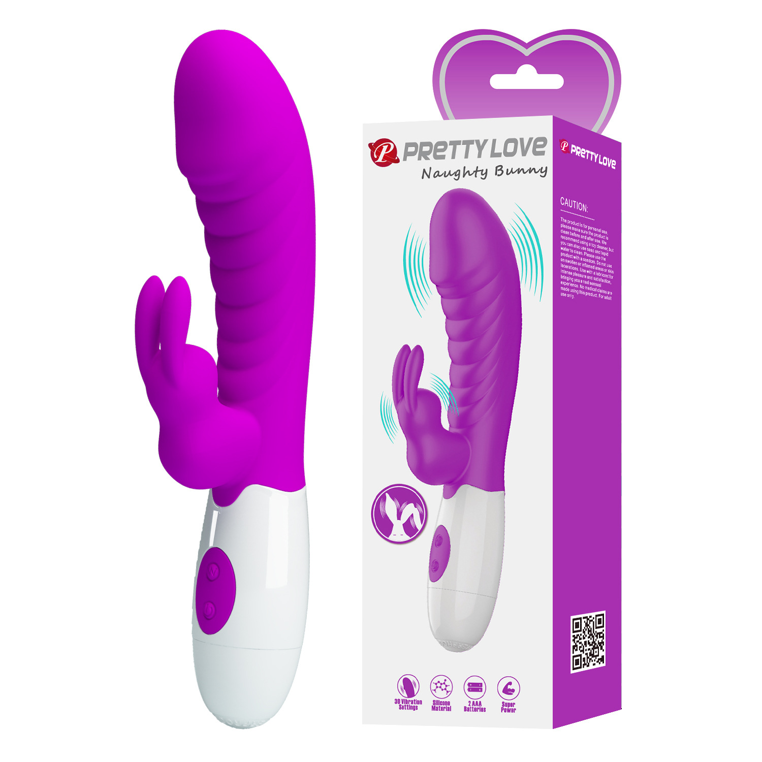 Pleasure Paida Women's G-Spot Vibrator 30 Frequency Vibration Silicone 2 AA Batteries Sex Toy 500071_voghion.com