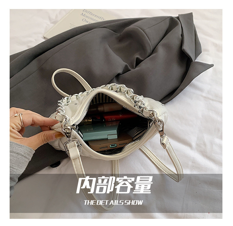 Fashionable diamond-encrusted diamond-shaped chain underarm bag 2025 Summer new style versatile daily commuting crossbody bag for women Specification drawing