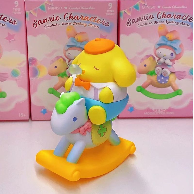 Miniso サンリオ チャイルドハート トロイの木馬シリーズ ブラインドボックス クロミ シナモンドッグ かわいい デスクトップ装飾品 女性ギフト|undefined