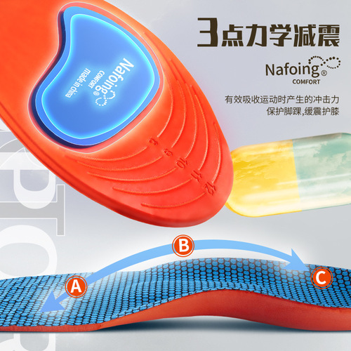 Amazon EVA Insoles for Summer Military Training, Sports Shock Absorbing Insoles, Flat Arch Full Insole, Heel Pad for Men