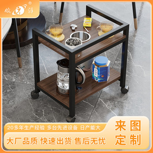 Special Coffee Table Next to the Mahjong Table in the Chess and Card Room, Small Side Table Storage Rack, Removable Tea Rack, Side Cabinet, Ashtray