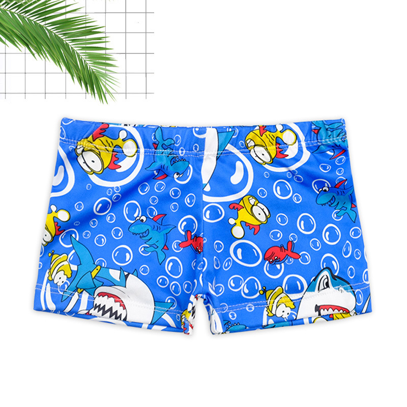 Bañador infantil niño tipo bóxer cordón ajustable diseño dibujos animados