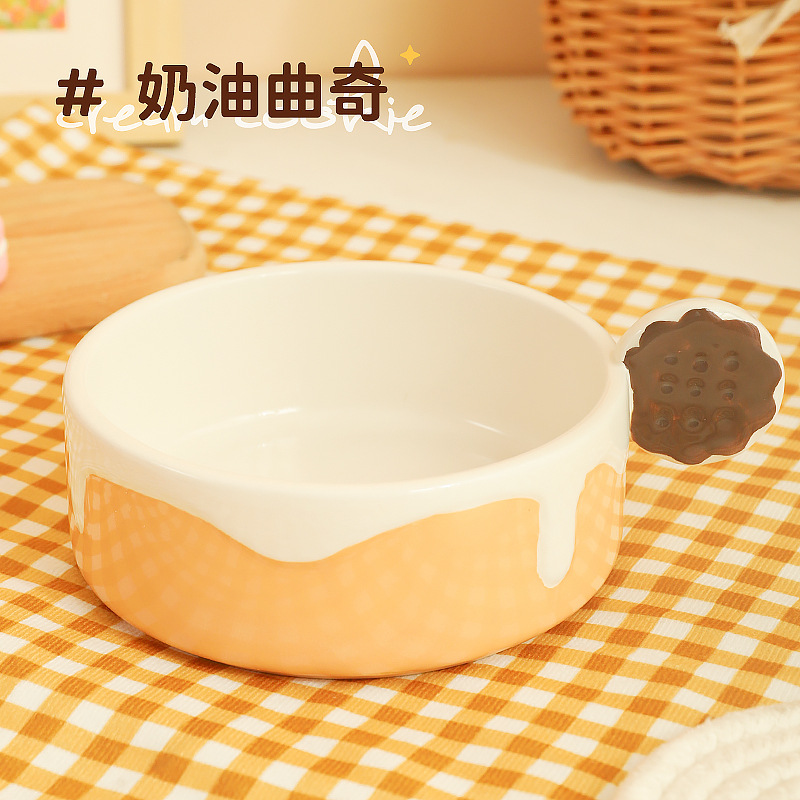 Cat Bowl tazón de cerámica para perros tazón de comida para gatos tazón de agua para gatos tazón de comida para gatos comer y beber agua de gran diámetro tazón para perros suministros para mascotas