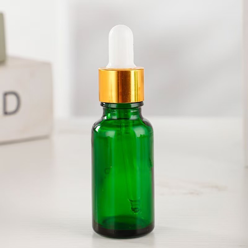 现货批发绿色玻璃精油瓶香水分装瓶化妆品瓶子避光防漏精油滴管瓶|undefined