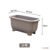 Big plastic rectangular flowerpot for growing plants