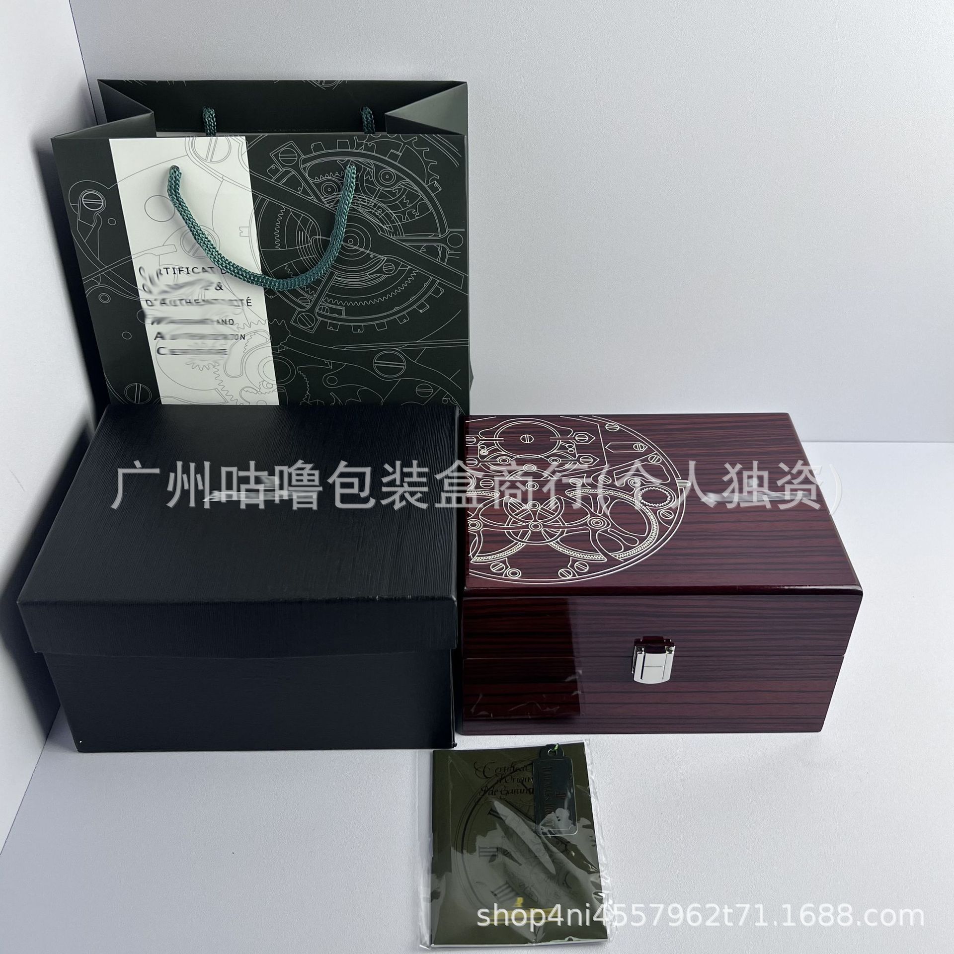 Manufacturer's Ready-Made Watch Box Mechanical Watch Packaging Box Movement Engraving Wooden Box Original Gift Box Watch Display Box Clock