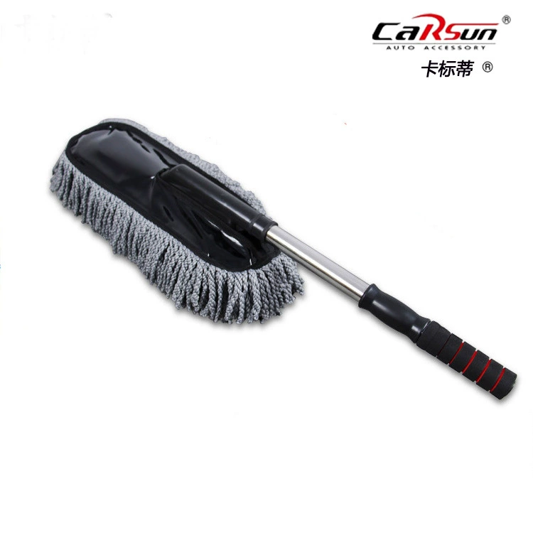 Волокно выдвижная ручка воск перетащить плоская выдвижная ручка воска из нержавеющей стали автомобильная щетка Автомобильная щетка