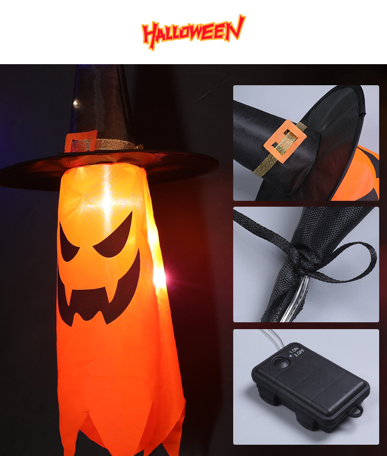 Halloween Mignon Fantôme Plastique Fête Guirlandes Lumineuses display picture 4