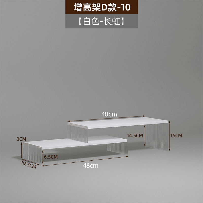 Estante elevador para monitor con cajones para almacenamiento en escritorio, organizador para dormitorio estudiantil, cajón elevador.