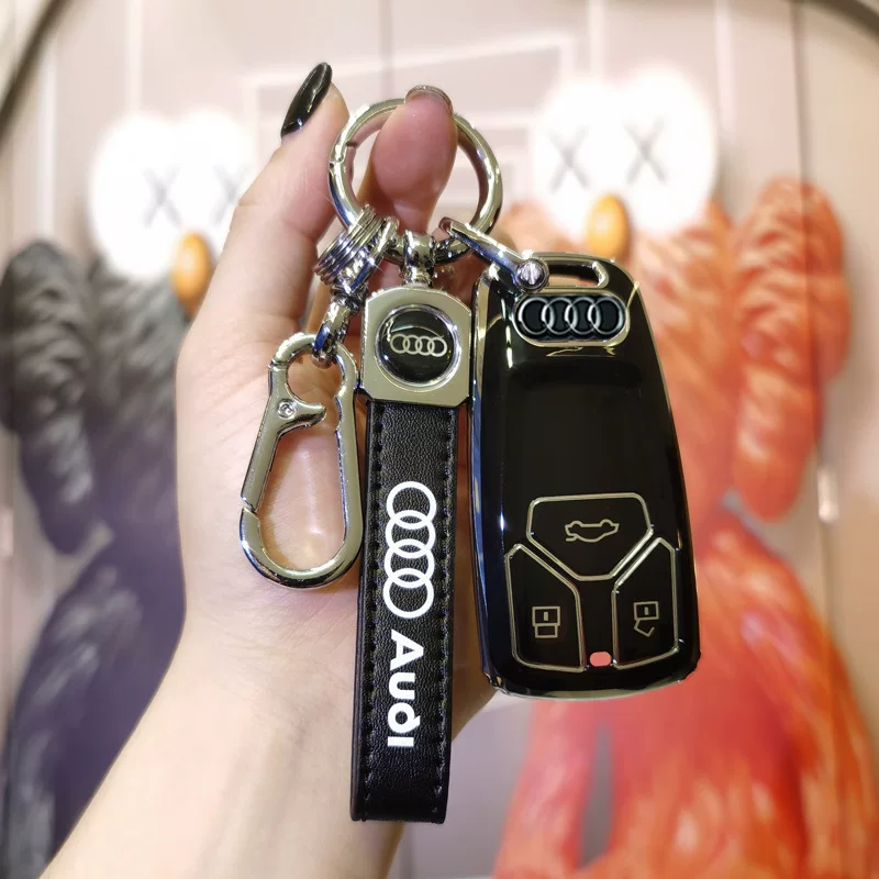 Подходит для комплекта ключей Audi A4L, Q5L, для женщин A5, чехол A6L для мужчин, Q2L Q3 премиум, A7 A8 новый 22, Q7 пряжка