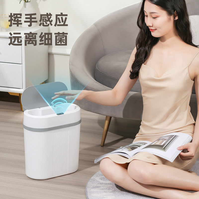 誘導知能桶側挟みトイレ知能充電金ゴミ箱触らない自動誘導二重モード|undefined