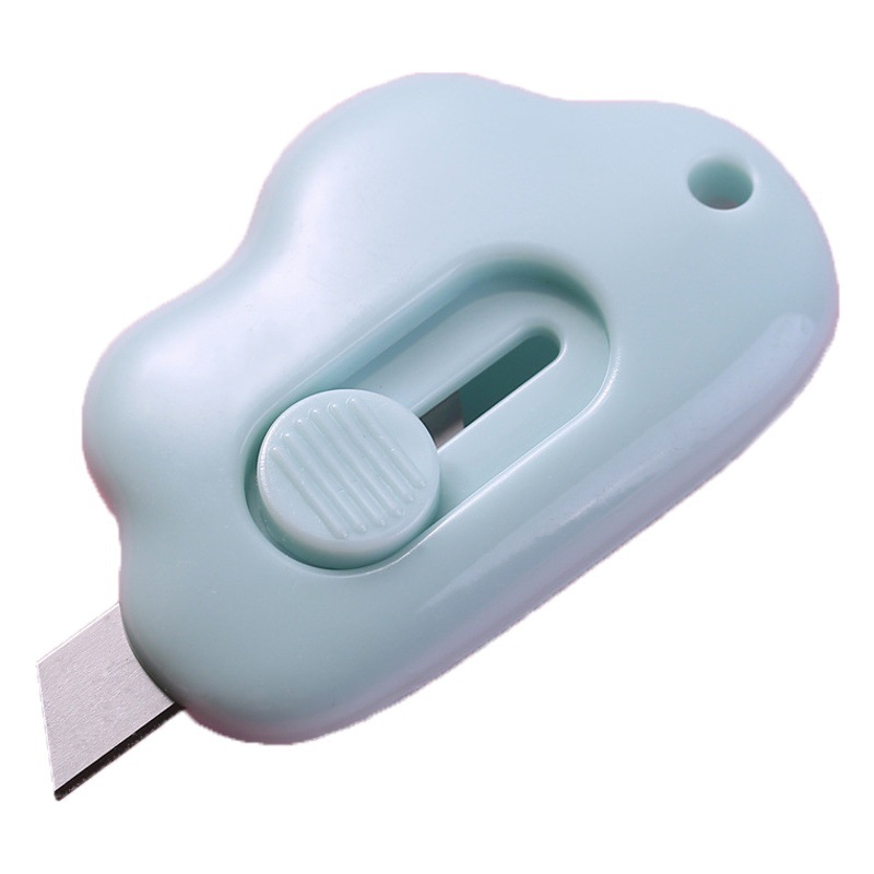 Cuchillo DE ARTE portátil simple nube mini cuchillo de corte de papel de sobres de estudiante cuchillo de Arte de desembalaje expreso