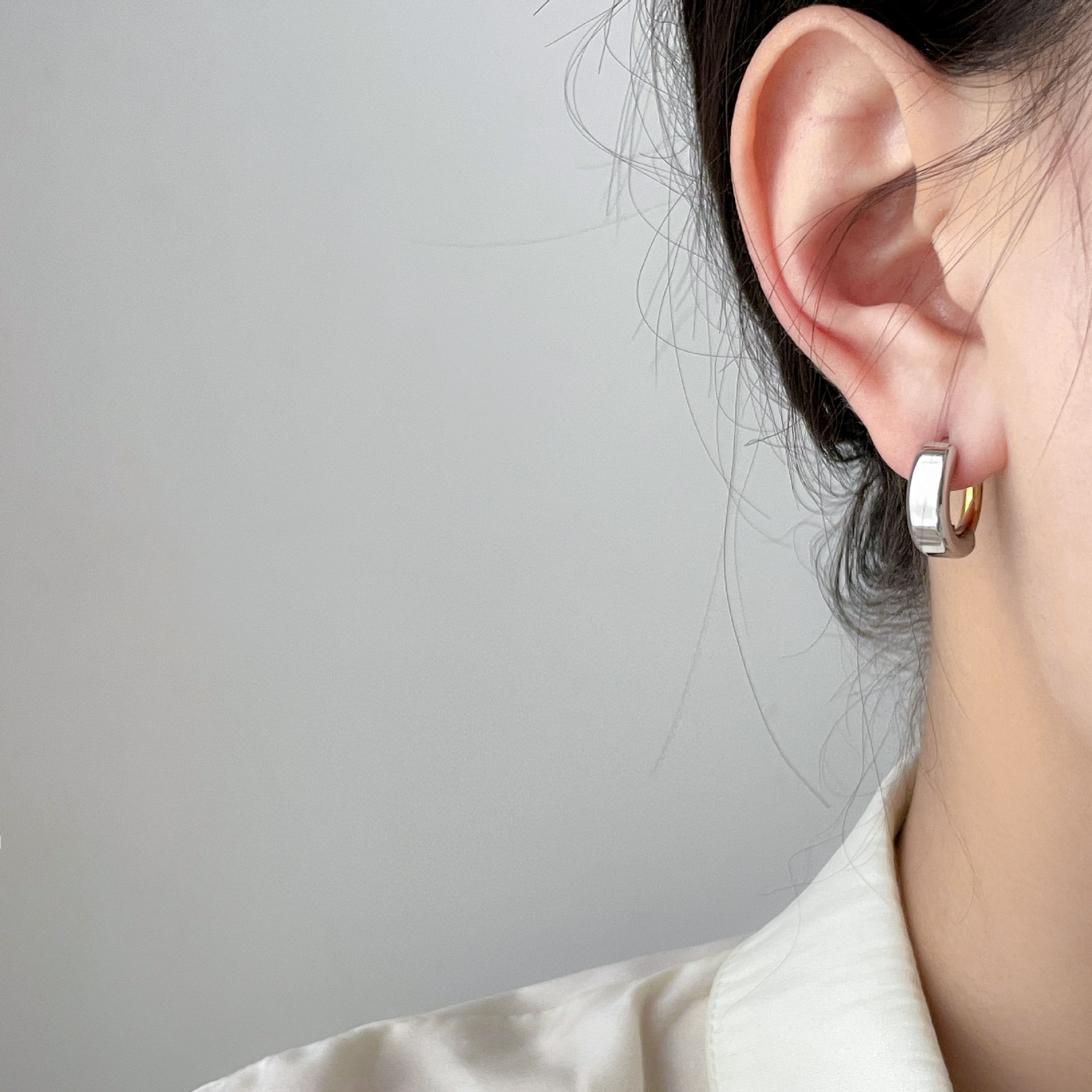 18g Weight Titanium Steel Ear Needle Material Earrings Classification 1 Piece Quantity Holiday, Daily Occasion Titanium Steel Material Geometric Pattern Women's Gender Casual, Simple Style Style 1 Piece Casual Simple Style Geometric Titanium Steel Earrings 13