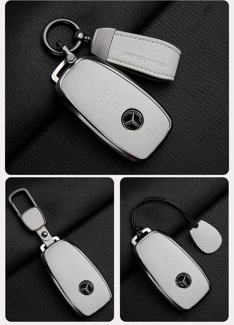Suitable for Mercedes-Benz Amg Key Cover G63 High-End G500 Leather Key Case Gle Gtr Gt50 Car Key Shell