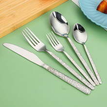 滚石系列不锈钢西餐牛排刀叉餐具 亮光镜面酒店欧式西餐厅刀叉勺