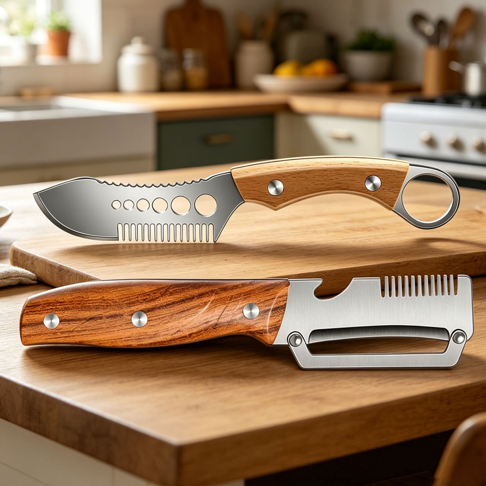 cuchillo de cebollas, cuchillo de alambre de acero inoxidable, cuchillo de corte de verduras, cortador de cebollas multifuncional de cocina