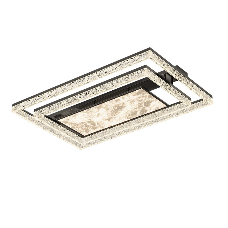 Diseñador italiano de alta gama lámpara de techo de sala de estar nube niebla luz de lujo lámpara principal de cristal paquete de casa completa Zhongshan 440L