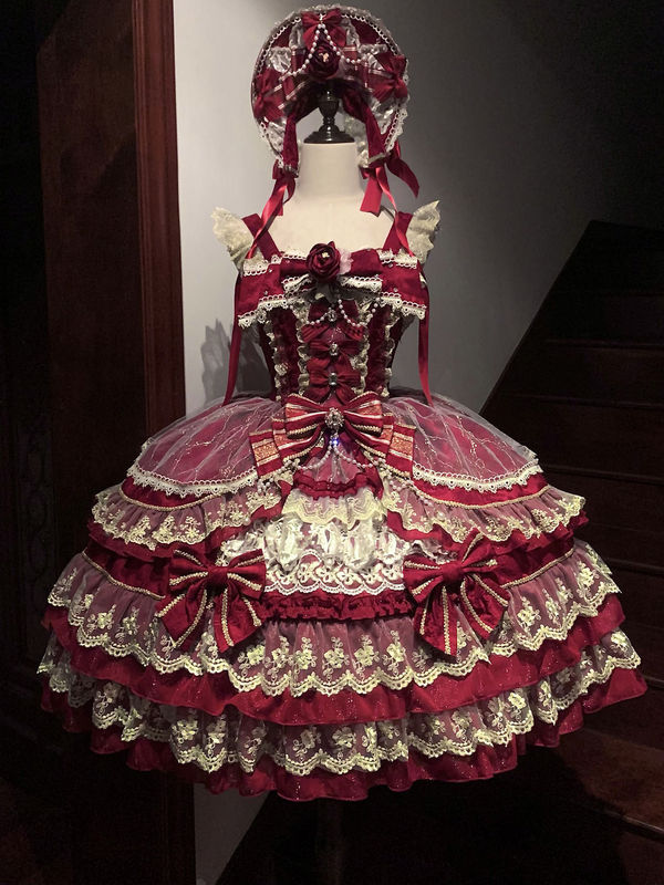 Lolita洋装doll感jsk吊带连衣裙夏季|undefined