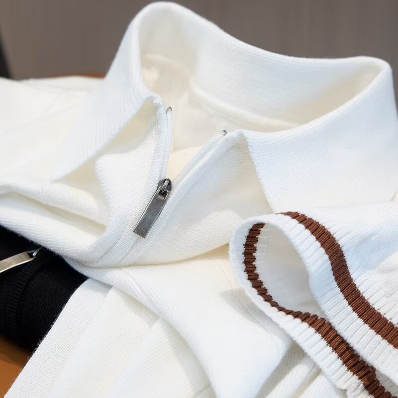 Men's short-sleeved polo shirt with collar, trendy summer t-shirt, Korean style, slim fit, fashionable 2023 new style, versatile T-shirt top
