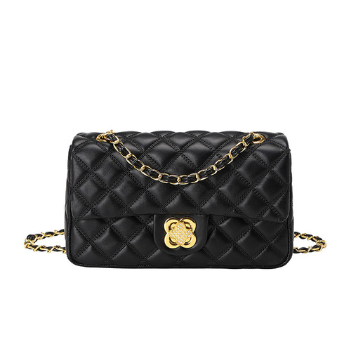 Fashionable single shoulder underarm bag for women Korean version versatile rhombus chain bag new  summer crossbody small square bag simple