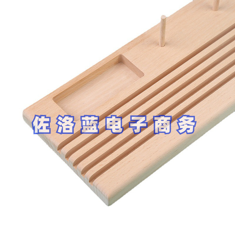 Regla de acabado marco de regla dispositivo de regla marco de línea de beech madera de parche de madera almacenamiento integrado marco de bobina de herramientas DIY