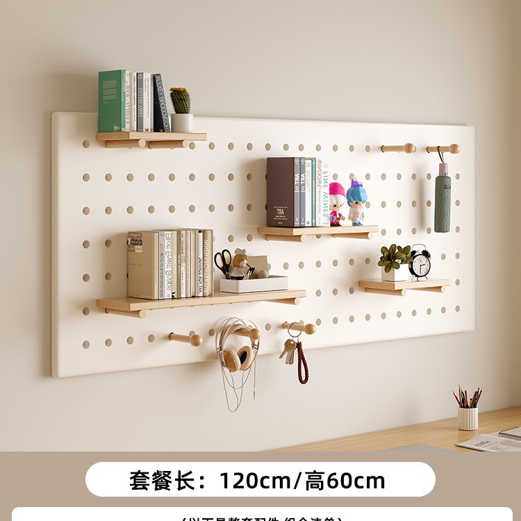 Estante de almacenamiento de paneles de agujeros en pared estante de almacenamiento de pared tablero de mensajes estante de exhibición de fotos estante de decoración