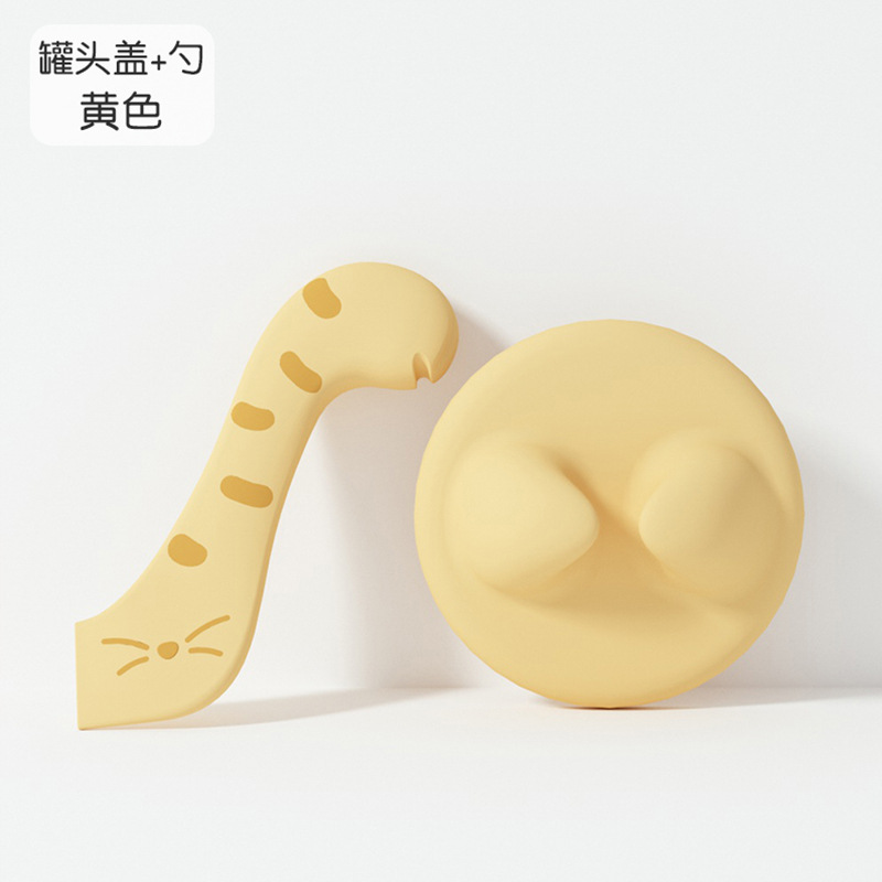 Cuchara de lata para gatos, abrelatas, caja de conservación fresca, tapa de sellado para gatos enlatados para mascotas, tapa de sellado para cucharas para perros, tapa de sellado