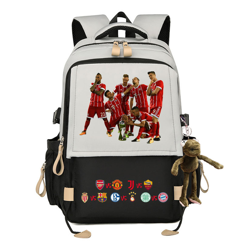 2024 Liga de Campeones Copa del Mundo de fútbol Mochila Real Madrid KakaCroba Messi Chelsea Manchester United estudiantes