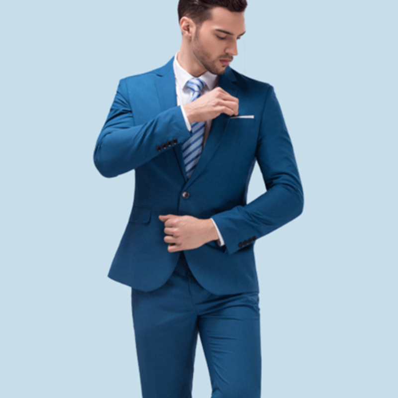 Abito da uomo slim fit tre pezzi per matrimonio e banchetto_voghion.com
