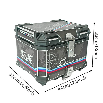 Motorcycle trunk Quick-Release Rear Trunk for Electric - 45l-gs-black